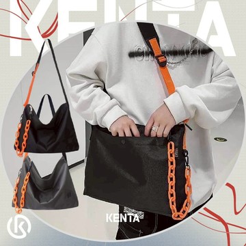 🌾健太選物🌾尼龍撞色背帶包 側背包 單肩包 斜背包 大容量 防潑水 上課背包 出國旅行 通勤包