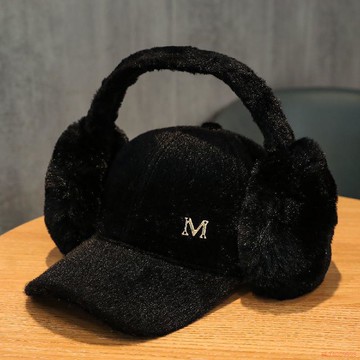 甄選好物🌈冬季護耳毛絨棒球帽時尚保暖單品防凍毛毛通用韓版百搭保暖防寒帽