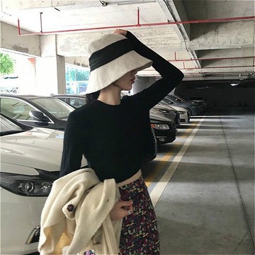 日本UVcut防曬帽萬搭造型太陽帽日系遮臉漁夫帽女夏天防紫外1入