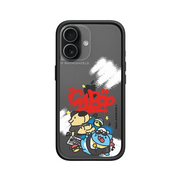 iPhone 17 Mod NX -邊框背蓋組合 (相機按鈕) 黑 - 貓貓蟲咖波 Bugcat Capoo - 街舞塗鴉咖波