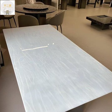 餐桌 免運 附發票 卡里冰玉奢石餐桌高級感長方形方桌大理石餐桌椅新款輕奢極簡 支持訂製