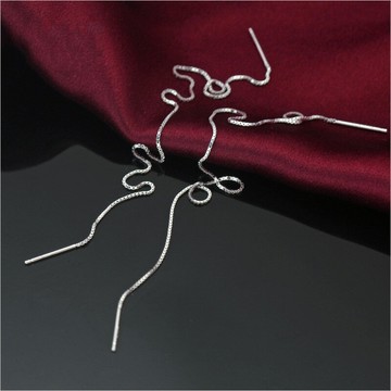 福雅軒 s925銀耳線簡約韓版潮時尚耳環耳墜氣質長款耳鏈女