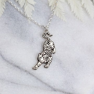 【Angel & Me】老虎 虎虎生風 s925純銀生肖項鍊 生日 情人節禮物