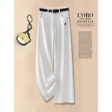 (免運)軟牛仔褲女2025春秋新款高腰顯瘦寬松直筒褲百搭休閑褲褲子闊腿褲