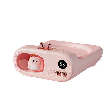 ANTIAN 萌寵TV數位顯示暖杯墊 智能重力感應恆溫杯墊/保溫杯墊/加熱杯墊 45°C/55°C/75°C  小恐龍款  120 x 148 x 64mm  1個