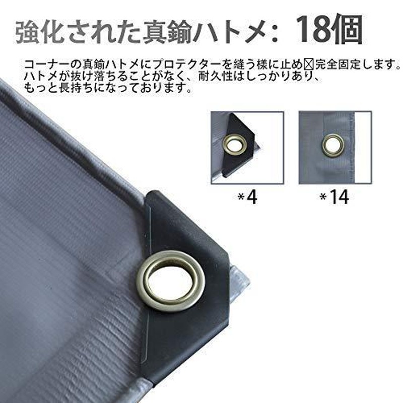 軽トラック 荷台シート 2.1ｍ×1.9ｍ 防水仕樣 580ｇ/m2厚手 PVC帆布