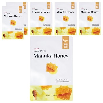 ETUDE 天天敷0.2極肌蜜面膜 麥盧卡蜂蜜  1入  6片