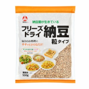 送料無料 旭松 フリーズドライ納豆粒タイプ業務用500g×1ケース（全10本）