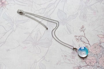 樹脂藝術 圓形墜飾・龍宮