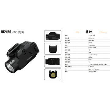 【翔準AOG】Skywoods SKYWOODS美國軍規 A61237 PL500 下掛式戰術燈具 500流明