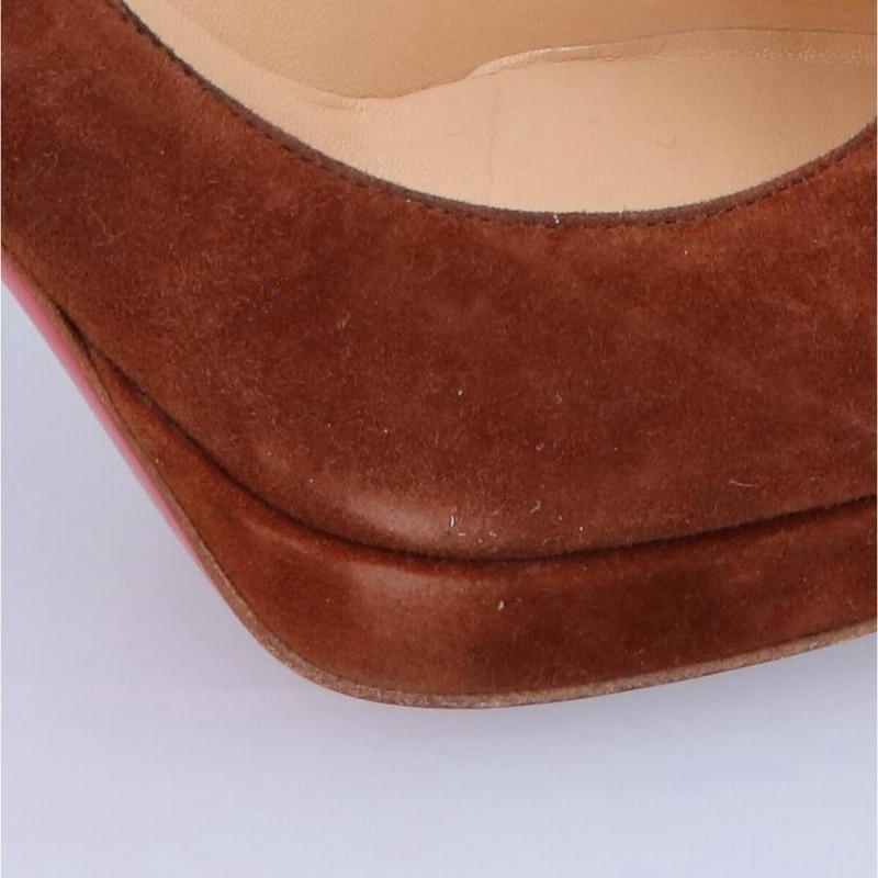 【Christian Louboutin】ダブビズ スエード サンダル ブラウン Christian Louboutin】ダブビズ スエード サンダル ブラウン