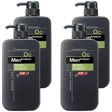 MENTHOLATUM 曼秀雷敦 男士制菌沐浴乳 草本香氣 650ml 含IPMP成分 添加Bio-protect調理  4件