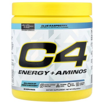 C4 / Cellucor, C4® Energy + 複合氨基酸，藍樹莓味，8.8 盎司（249 克）
