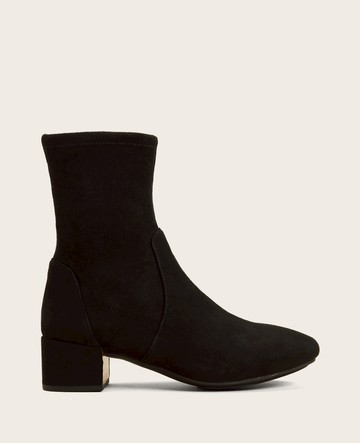 Gentle Souls | Ella Leather Stretch Bootie in Black, Size: 7 by Kenneth Cole