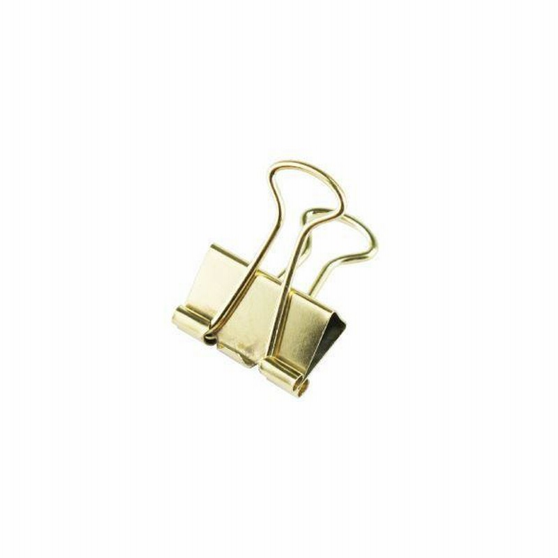まとめ）ミツヤ 金のツレテッテ ダブルクリップ小 口幅19mm TM-71GD-190 1セット(40個：8個×5ケース)〔×3セット〕 |  LINEショッピング