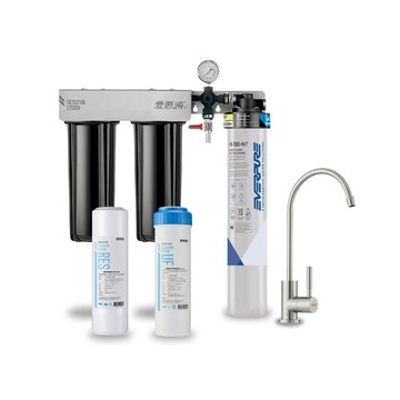 EVERPURE 櫥下型 PURVIVE Trio-H300NXT三道式生飲淨水器(升級不鏽鋼龍頭/前置樹脂+中空絲膜)