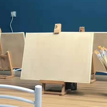 臺灣出貨櫸木臺式小畫架微型迷你案頭展示架小型實木相框架