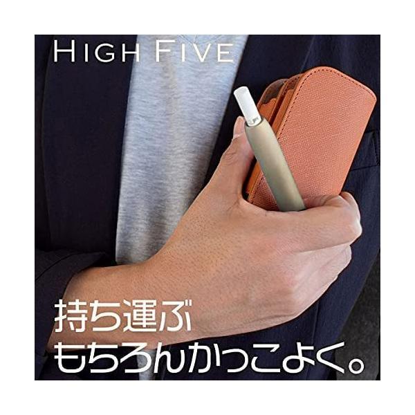 HIGH FIVE IQOS対応ケース イルマ対応 3デュオ対応 ケース カバー サフィアーノレザー コンパクト ポーチ (pinkgold)