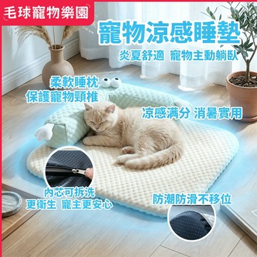 【隔日到貨】可拆洗冰絲寵物床 夏季必備寵物涼墊 狗墊 寵物睡窩 寵物墊 狗狗床墊 寵物睡墊 寵物睡床 狗狗床 貓床 狗墊
