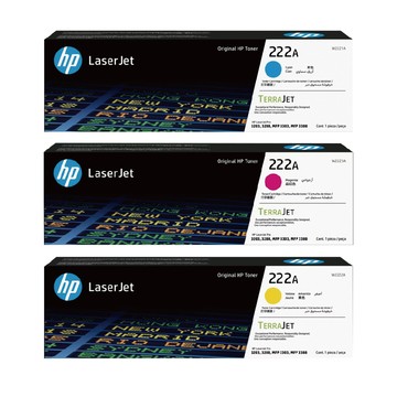 HP W2221A+W2222A+W2223A/222A 藍/黃/紅 3彩原廠碳粉匣 適用 HP 3203 / 3288 / MFP 3303 / MFP 3388