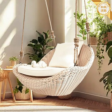 【網紅懶人吊椅】陽臺吊籃 室內鞦韆 搖椅 吊床 藤椅 搖籃椅 休閒躺椅 家用陽臺臥室 舒適減壓 拍照神器