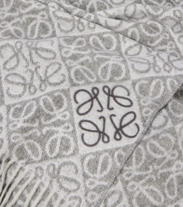 Loewe Anagram wool and cashmere scarf