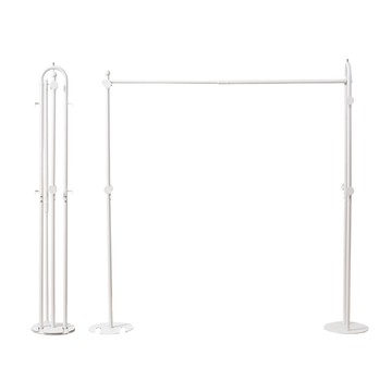 慢慢家居 圓管美型-3in1可伸縮鐵製多功能折疊曬衣架(吊衣架/掛衣架/室內衣架/摺疊晾衣架)