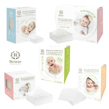 【布巾/乾濕兩用巾】【Roaze 柔仕】乾濕兩用紗布巾 寶寶口腔清潔紗布  拋棄式洗澡巾 濕紙巾