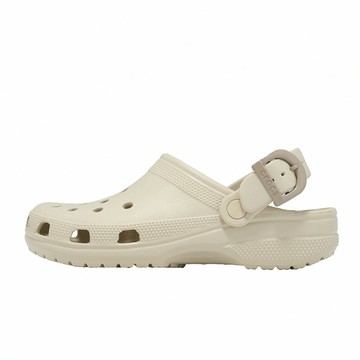 Crocs 洞洞鞋 洞洞鞋 Classic Enamel Buckle 男女鞋 經典彩扣克駱格 米色 2133472MC