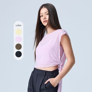 元動力 真兩件網紗罩衫運動內衣(四色；S-L)