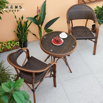 免運 工廠現貨 戶外桌椅 休閒桌椅 庭院桌椅 戶外藤椅子 庭院露天藤椅 防水滕編單人藤編餐椅 桌椅陽臺休閑靠背椅特惠/開立發票 工廠直銷 全館八折 特價出 k222