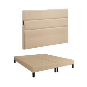 ASSARI-克萊爾插座貓抓皮房間組(床頭片+床底)-雙大6尺雙大6尺