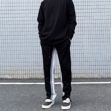 22S 韓國NICE正韓自創頂尖材質長褲只賣質感貨不好穿退款潮流自創開衩拉鍊長褲 休閒長褲