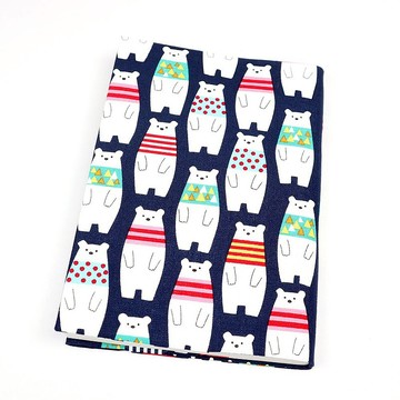 A5 媽媽手冊 布書套 布書衣 - 熊熊大集合 (藍)