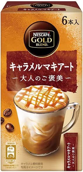 Nestle Japan Nescafe Gold Blend Adult Reward Caramel Makikiart 6 pieces