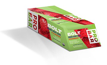 ProBar Bolt Organic Energy Chews Gluten Free Strawberry 12 Pouches