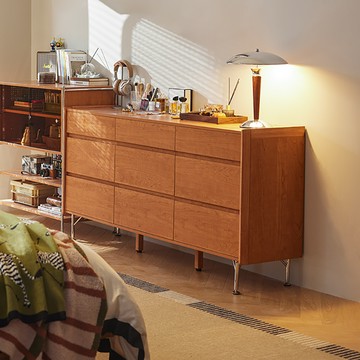 hoi! 林氏木業秋辰系列復古風儲物九斗櫃 KQ3E