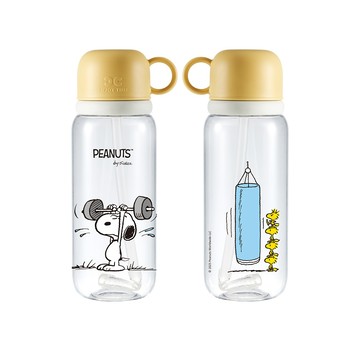 【Black HAMMER 官方直營】SNOOPY史努比運動系列 TRITAN 輕飲雙享杯800ML-舉重款