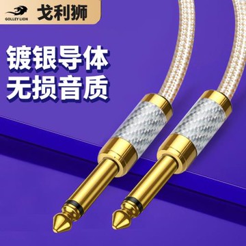 戈利獅發燒吉他線 6.5大二芯音頻線 6.35電吹管音響線 調音臺接線