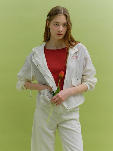 HOODIE WINDBREAKER CASUAL JACKET [sand ]