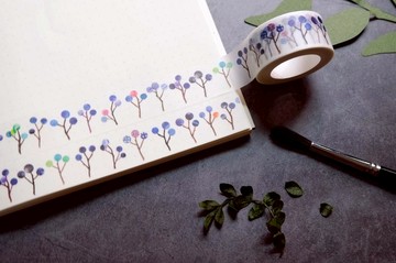 厚葉石斑木 日本和紙 寬版紙膠帶