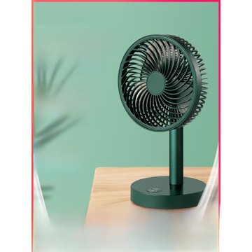 大容量小風扇靜音辦公室桌上充電便攜式小型桌面電風扇搖頭大風力