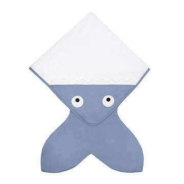 【NEW】鯊魚咬一口BabyBites100%純棉嬰兒浴袍巾