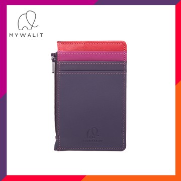 【MYWALIT】5層拼色零錢卡夾-莓果紫 1206-75A