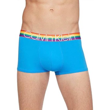 CK 2023男時尚細纖維運動款藍色四角內著