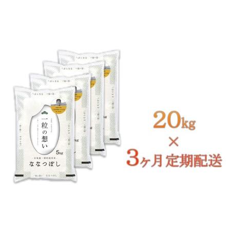 ふるさと納税 北海道壮瞥産　ななつぼし　計60kg（20kg×3ヵ月定期配送） 北海道壮瞥町