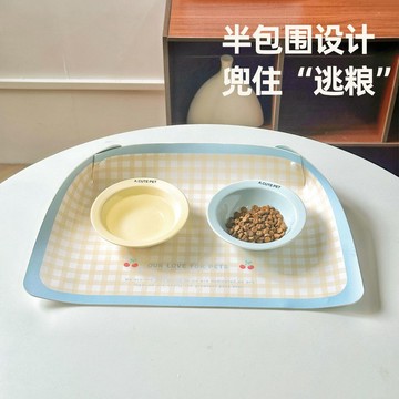 🔥桃園出貨🔥寵物餐墊盤防水防油PU皮革貓碗狗碗防滑墊防灑防溢出餐墊貓咪碗墊