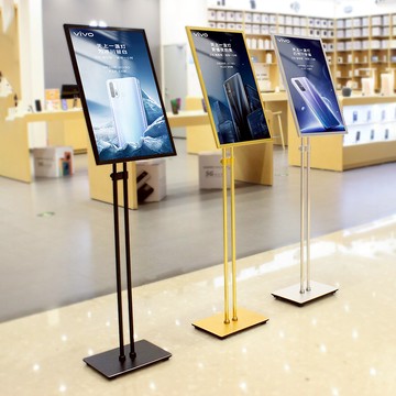✨【新品上市燈箱立牌】✨展示架 立牌 海報架 立式展示牌廣告牌指示牌落地商場水牌A3A2展架商場門店立牌導視牌