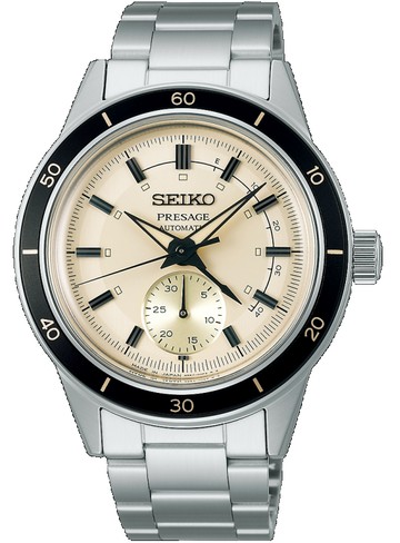 SEIKO 精工錶 Presage系列 Style60’s 復古風 機械腕錶 4R57-00T0S(SSA447J1)-40mm-奶油面鋼帶【刷卡回饋 分期0利率】【APP下單點數13倍送】