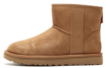 UGG CLASSIC MINI SIDE LOGO BOOT CHESTNUT WOMEN